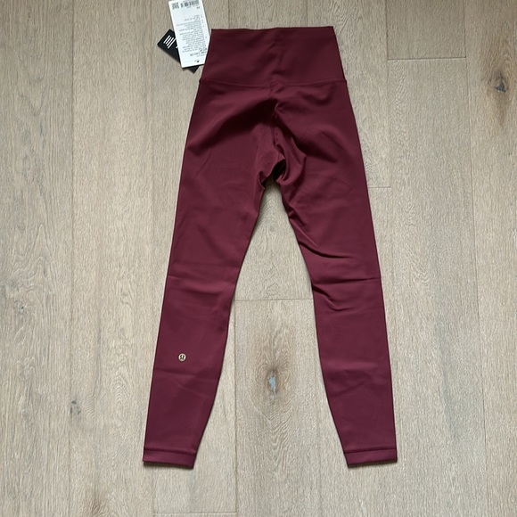 NWT wunder train tight 24" size XS red merlot lululemon - Picture 8 of 15